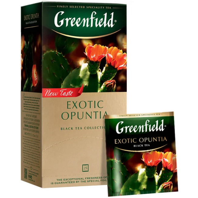 деталь Черный чай Exotic Opuntia 25*1,5г Greenfield