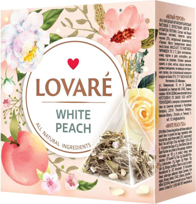 деталь Чай White Peach 15*2г Lovaré
