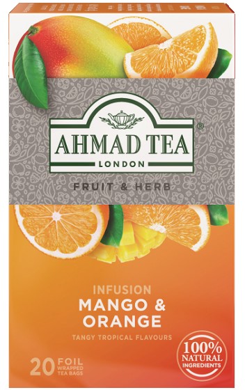 деталь Чай травяной Манго и Апельсин 40г 20*2 Ahmad Tea