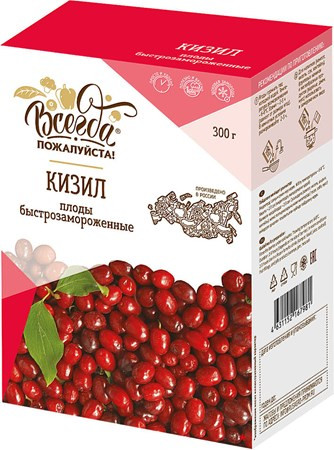 деталь Кизил замороженный 300г ВП!