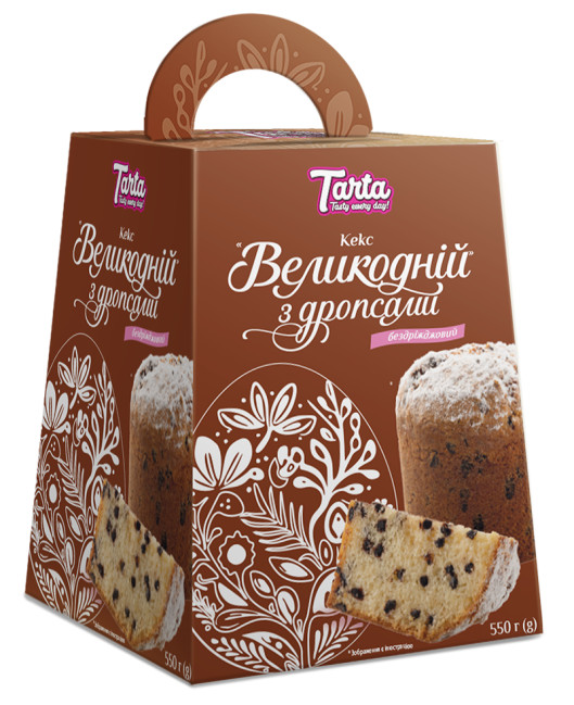 деталь Кулич Пасхальный с кусочками шоколада (замороженный) 550 г Tarta