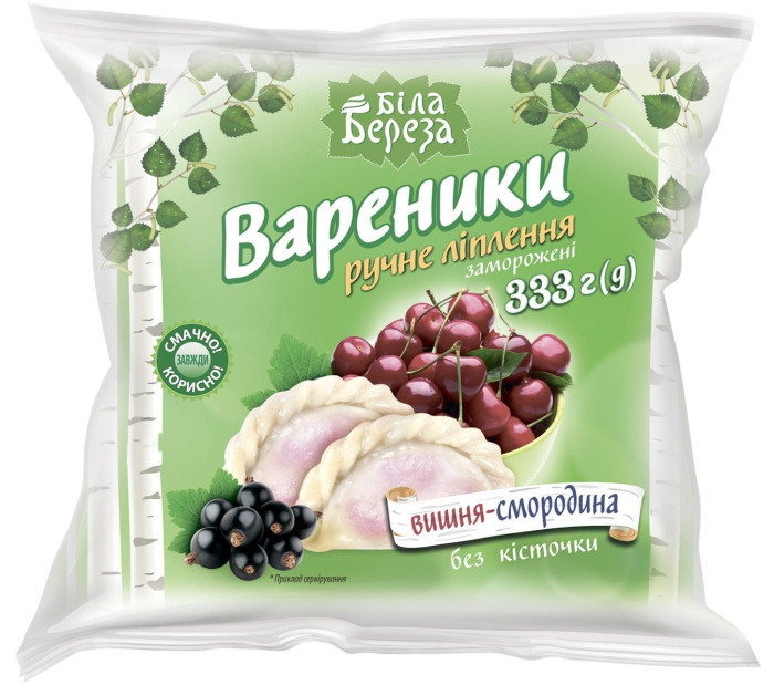 деталь Вареники с черной смородиной и вишней 333г ББ
