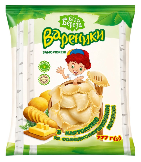 деталь Вареники с картофелем и маслом 777г Біла Береза