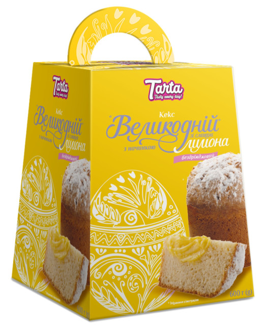 деталь Кулич Пасхальный с лимонной начинкой (замороженный) 600 г Tarta