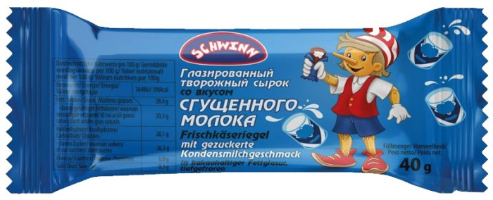деталь Сладкий творог со вкусом сгущенного молока 40г Buratino