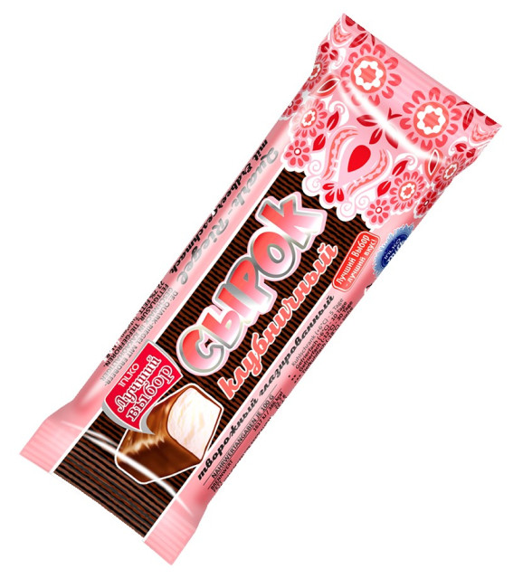 деталь Сладкий творог в шоколаде клубника 38г QR