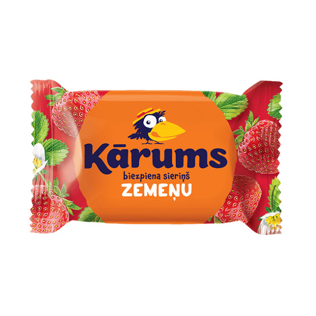 деталь Сырок творожный в шоколаде с клубникой 45г KARUMS