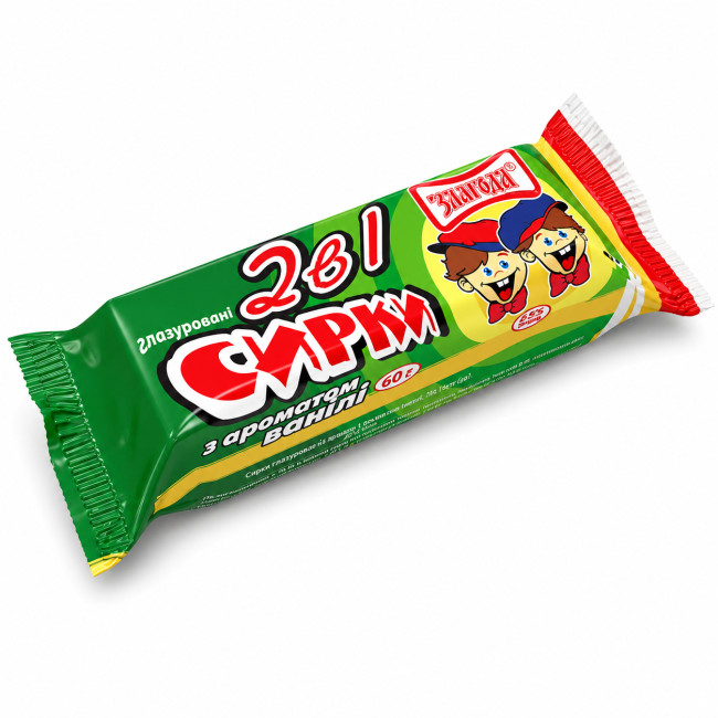 деталь Творожные сырки 2в1 со вкусом ванили 60г Злагода