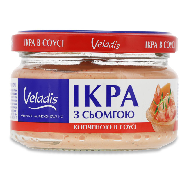 деталь Kaviár mojvy s lososem Veladis 160g
