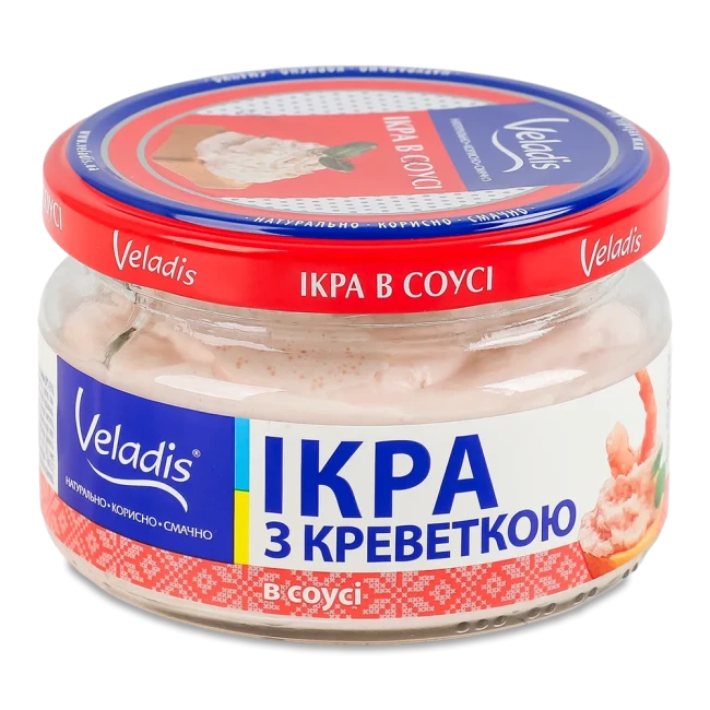 деталь Икра сельди с креветками 160г Veladis