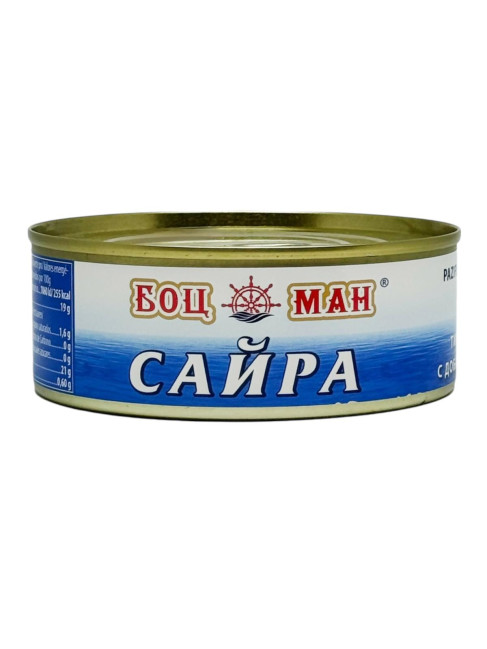 деталь Сайра в масле 180г Боцман