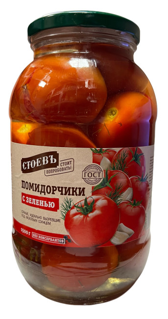деталь Помидорчики с зеленью 750г Стоевъ