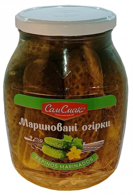 деталь Маринованные огурцы 420г Сам Смак