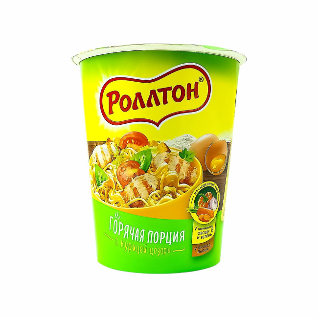 деталь Лапша с курицей цезарь 70 г Роллтон
