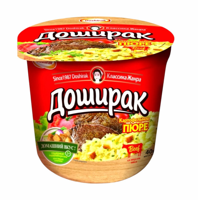 деталь Картофельное пюре со вкусом мяса 40г Doshirak