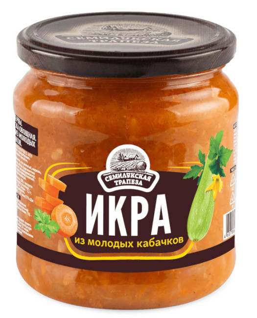 деталь Икра кабачковая 460г Семилукская Трапеза