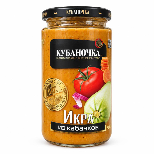 деталь Кабачковая икра 500г Кубаночка