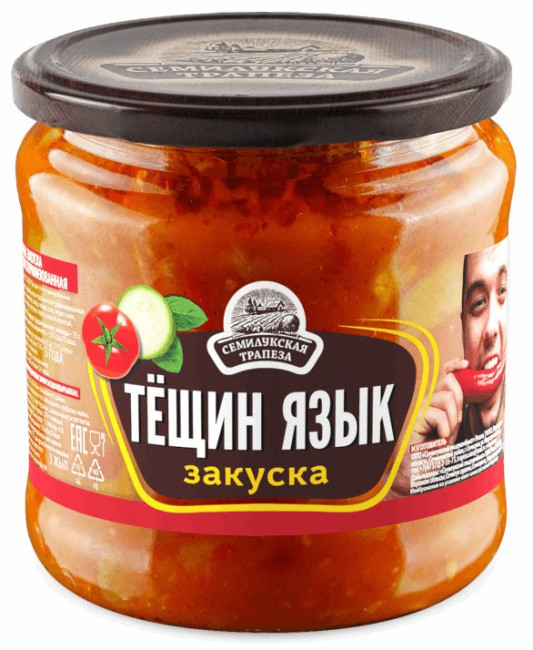 деталь Закуска Тёщин Язык 460г Семилукская Трапеза