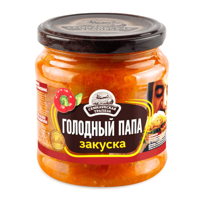 деталь Закуска Голодный папа 460г Семилукская Трапеза