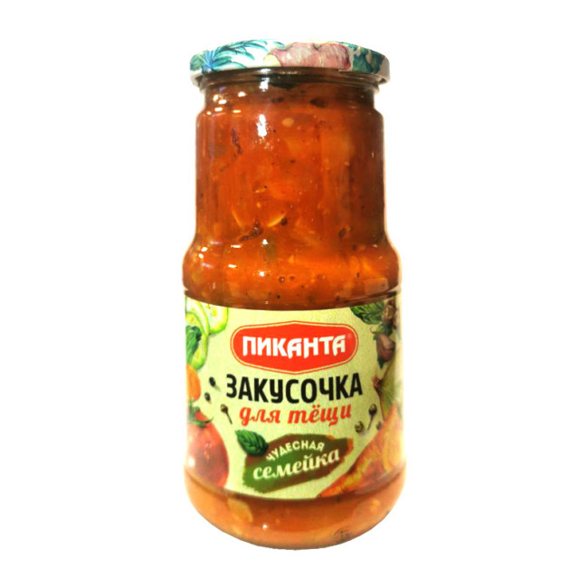 деталь Закуска овощная Закусочка для тещи 440г Пиканта