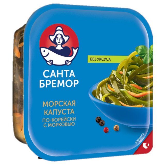 деталь Морская капуста с морковью 200г Santa Bremor