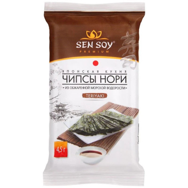 деталь Чипсы нори со вкусом терияки 4,5 г SenSoy
