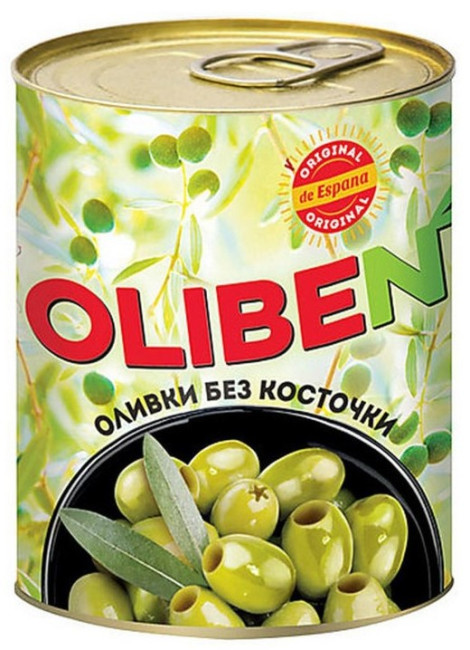 деталь Оливки без косточек 290г OLIBEN