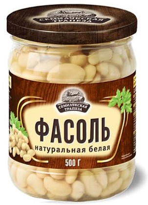 деталь Фасоль белая 500г Семилукская Трапеза