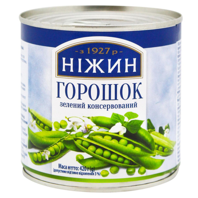деталь Zelený hrašek 420g Nizhyn