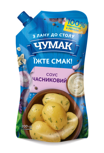 деталь Чесночный соус с зеленью 200г Чумак