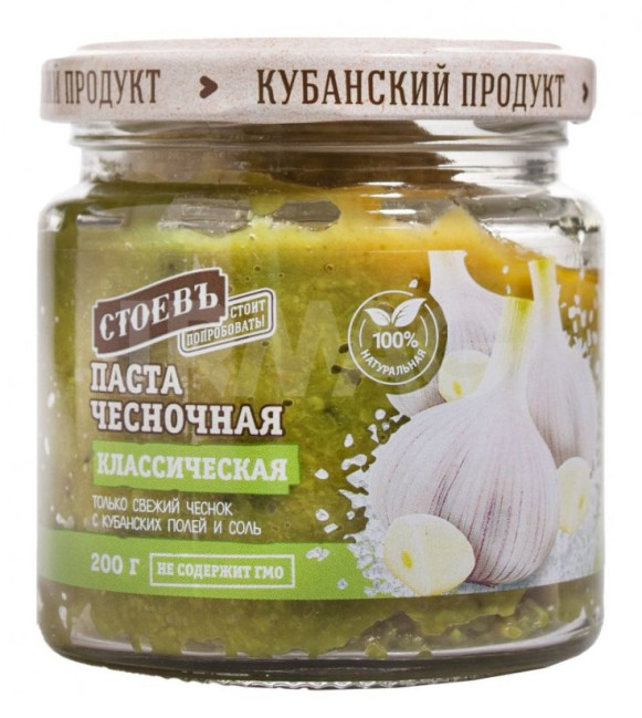 деталь Cesnaková pasta klasická 200 g Stoev