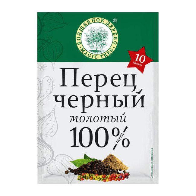деталь Перец чорный молотый 10г В.Д.