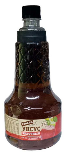 деталь Яблочный уксус 6% 0,350л Стоевъ