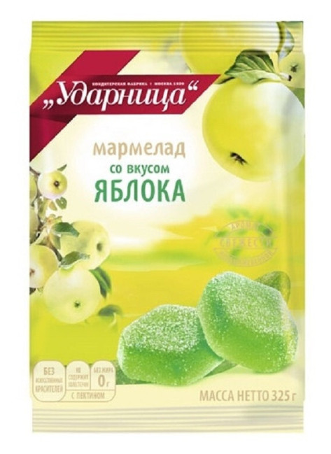 деталь Мармелад со вкусом Яблока 325г Ударница