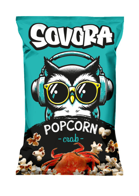 деталь Попкорн для микроволновой печи со вкусом краба 100г Sovora