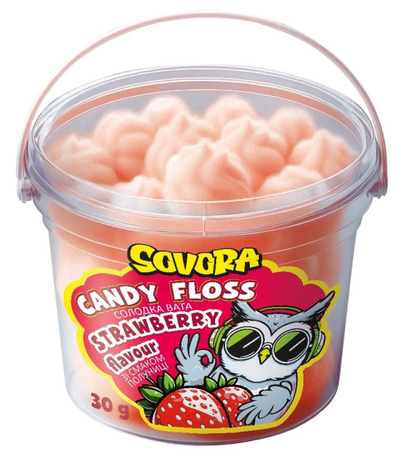деталь Сахарная вата со вкусом клубники 30г SOVORA