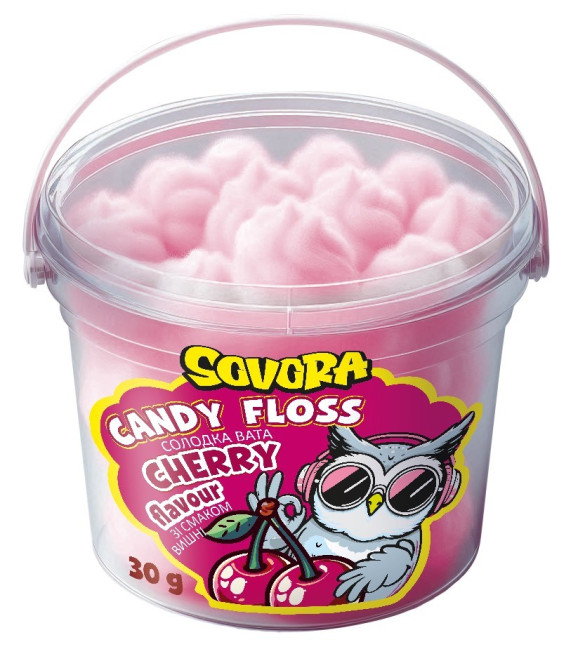 деталь Сахарная вата со вкусом вишни 30г SOVORA