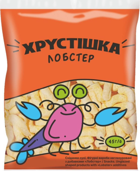 деталь Кукурузные палочки со вкусом «Лобстер» 45г Хрустішка