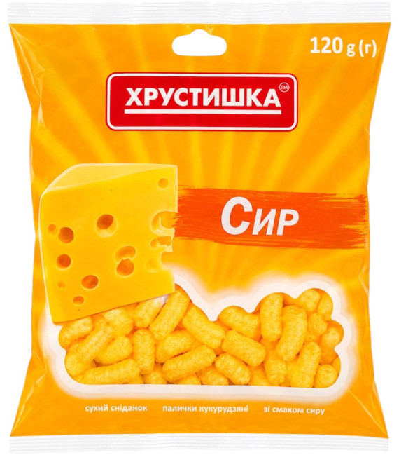 деталь Кукурузные палочки со вкусом сыра 120г ТМ Хрустишка