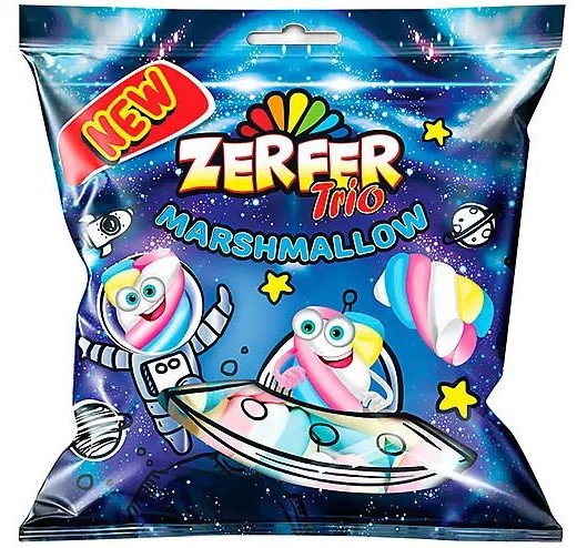 деталь Зефир Trio клубника, ваниль, банан 90г Zerfer