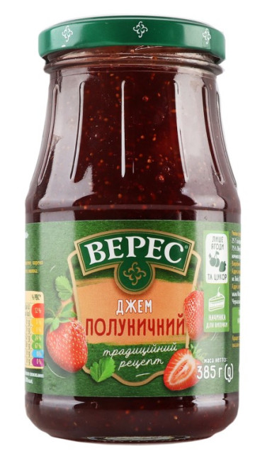 деталь Джем клубничный 385г  Veres