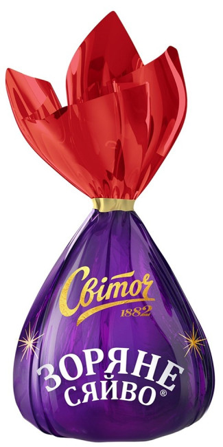 деталь Зоряне сяйво шоколадные конфеты Свиточ