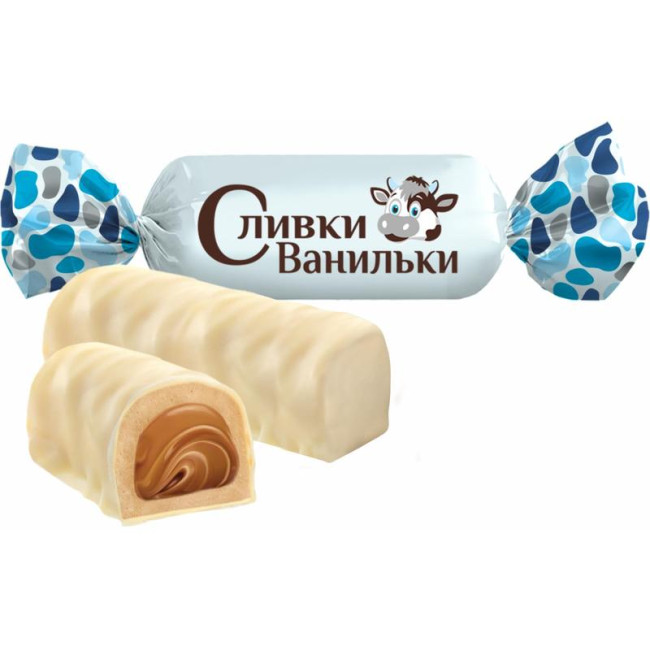 деталь Slivki Vanilki vanilka s karamelovou naplni