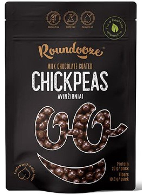 деталь Молочный шоколад из жареного нута 150г Roundooze