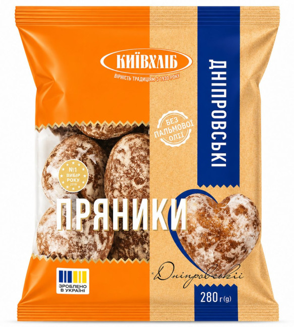 деталь Пряники Днiпровськi 280г Київхліб