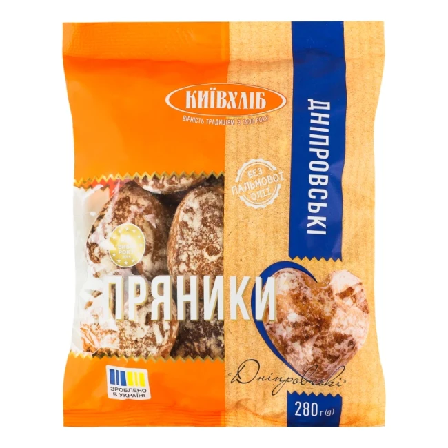 деталь Пряники Днепровские 280г Київхліб