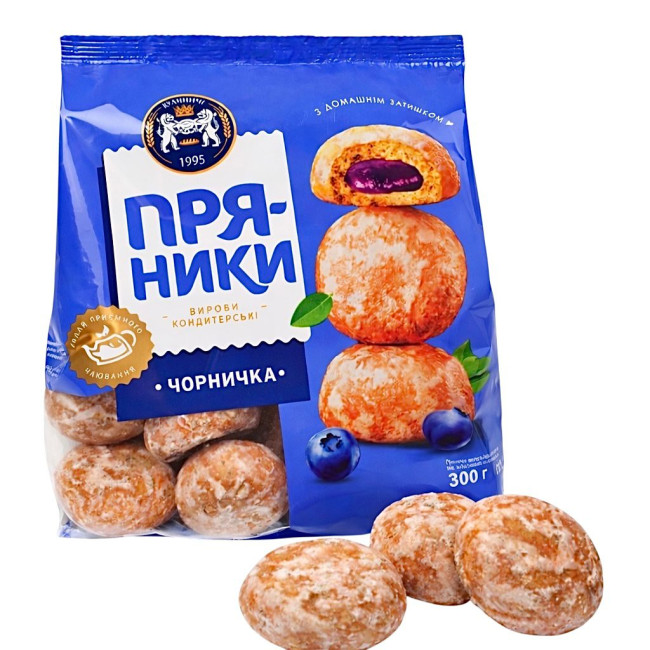деталь Пряники «Черника» 300 г Кулиничі
