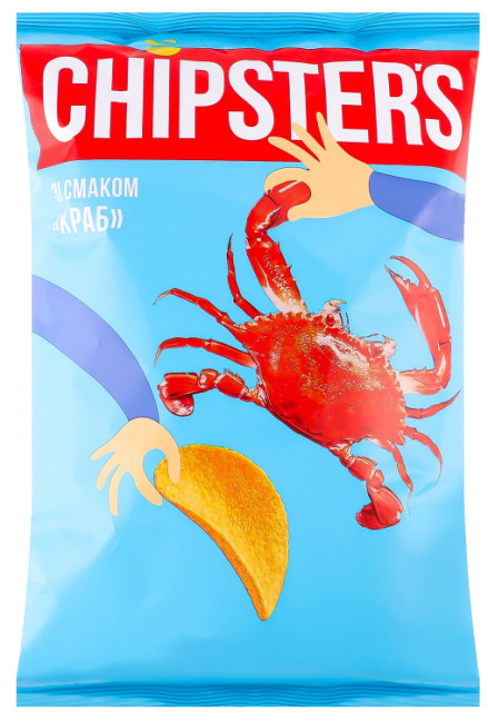 деталь Чипсы со вкусом краба 120г CHIPSTERS