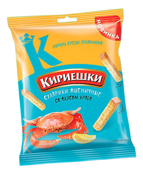 деталь Сухарики со вкусом краба 100г Кириешки