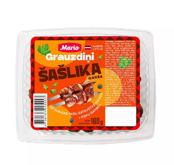 деталь Гренки со вкусом шашлыка 180г Mario